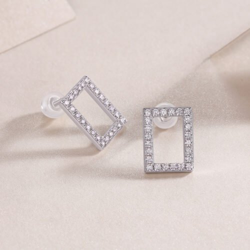 Moissanite Stud Earring Set