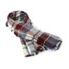 Brown Plaid Tassel Scarf
