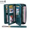 RFID Blocking Long Zipper Wallet