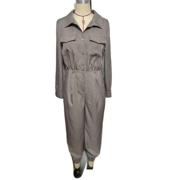 Long-sleeved Lapel Jumpsuit Long-sleeved Lapel Jumpsuit