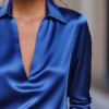 V-Neck Long Sleeve Blouse V-Neck Long Sleeve Blouse