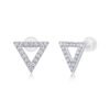 Platinum-Plated Moissanite Studs
