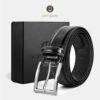 Black Leather Dress Belt