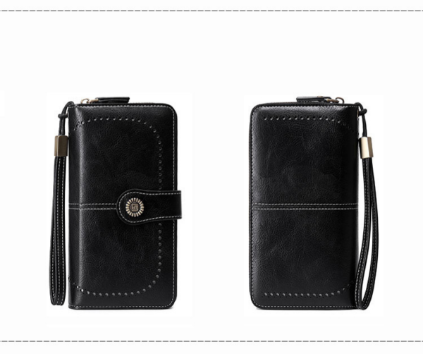 RFID Blocking Long Zipper Wallet