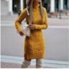 Turtleneck Knitted Dress