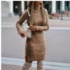 Turtleneck Knitted Dress