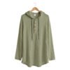 Hooded Cotton Linen Shirt