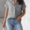 Striped Cotton Blouse