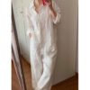 Linen-cotton White Set