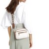 Triple-Zipper Crossbody Bag