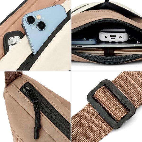 Solid Color Crossbody Bag