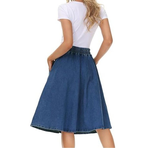 Slip-in Denim Skirt