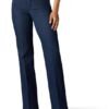 High Waist Elastic Straight Pants