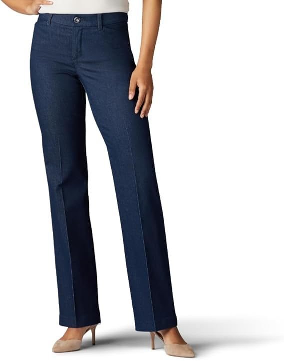High Waist Elastic Straight Pants