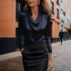 Elegant Long Sleeve Blouse Elegant Long Sleeve Blouse