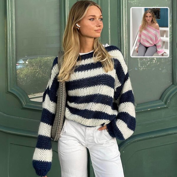 Loose Striped Pullover