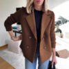 Double Breasted Lapel Jacket