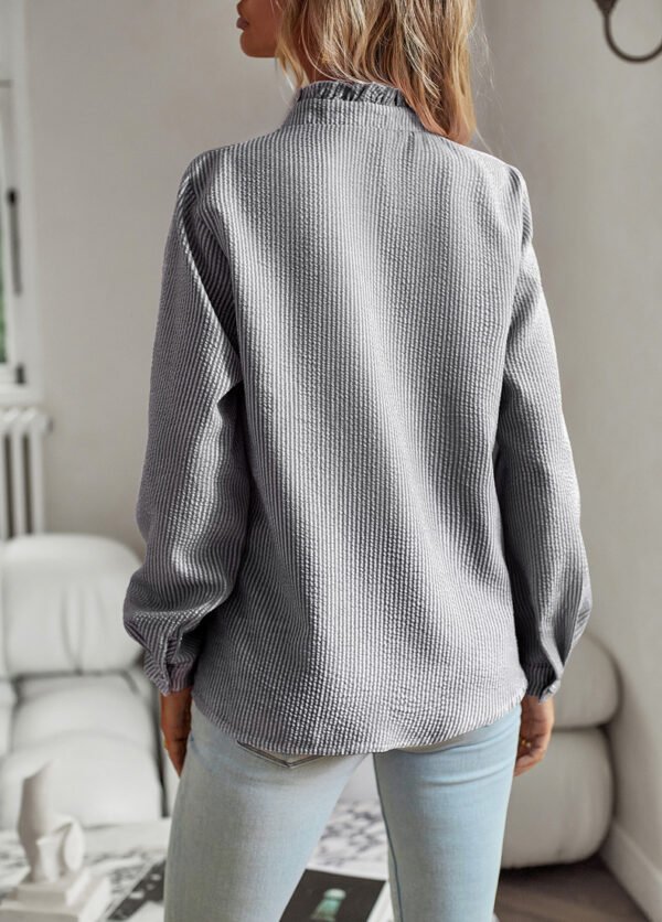 Striped Ruffle Blouse Striped Ruffle Blouse