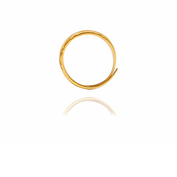 Gold Dome Croissant Band Ring Gold Dome Croissant Band Ring