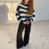 Loose Striped Pullover